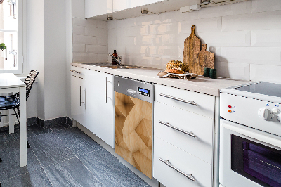 Painel magnético para máquina de lavar louça Triângulos abstratos