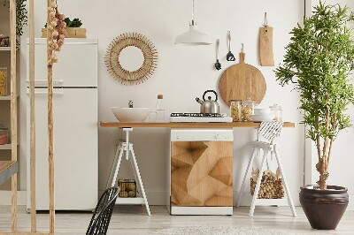 Painel magnético para máquina de lavar louça Triângulos abstratos