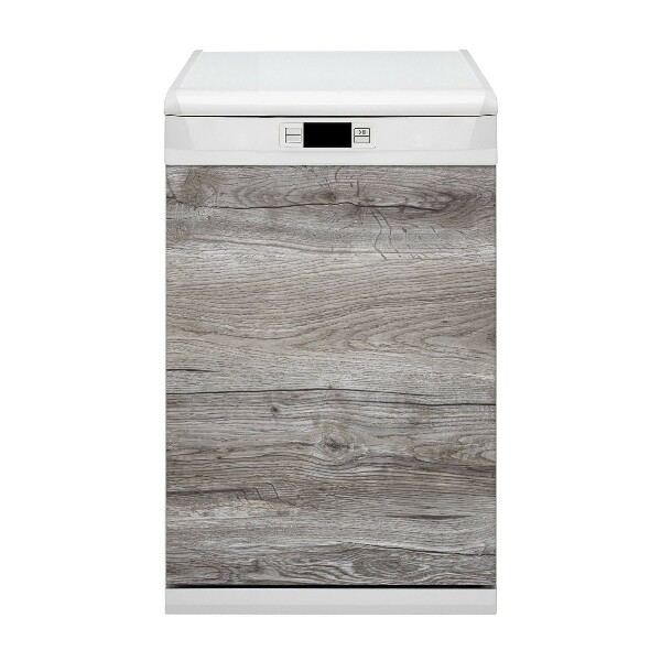 Painel magnético para máquina de lavar louça Madeira cinza