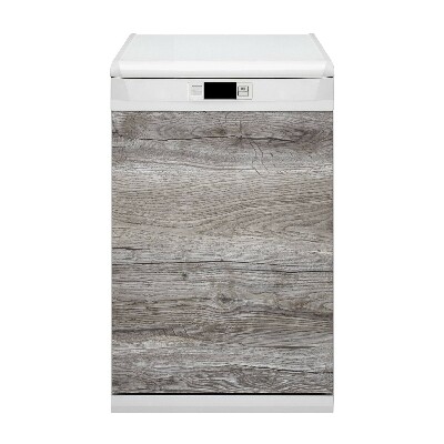 Painel magnético para máquina de lavar louça Madeira cinza