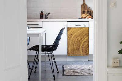 Painel magnético para máquina de lavar louça Grão de madeira