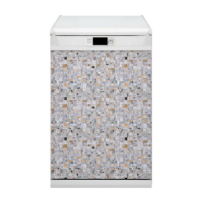 Painel magnético para máquina de lavar louça Azulejos coloridos