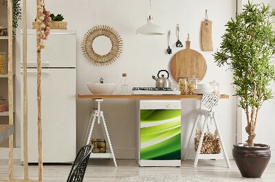 Capa magnética para máquina de lavar louça Textura verde