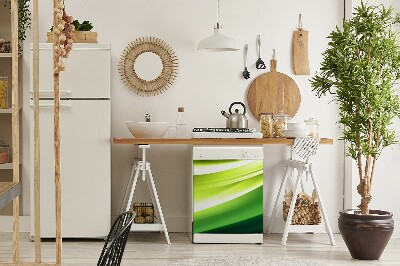 Capa magnética para máquina de lavar louça Textura verde