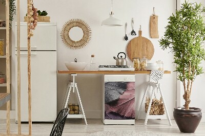 Painel magnético para máquina de lavar louça Folhas coloridas