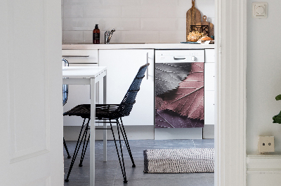 Painel magnético para máquina de lavar louça Folhas coloridas