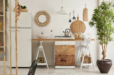 Capa magnética para máquina de lavar louça Madeira abstrata