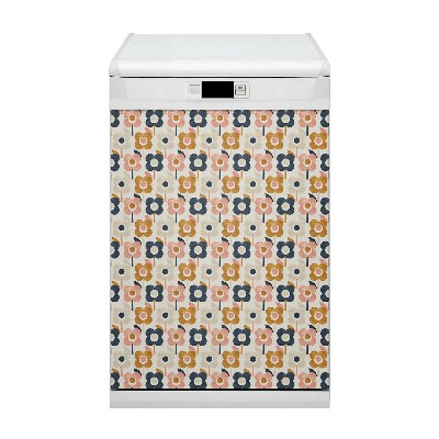 Painel magnético para máquina de lavar louça Flores