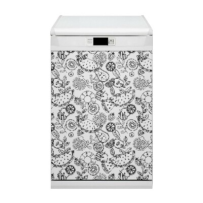 Painel magnético para máquina de lavar louça Fruta