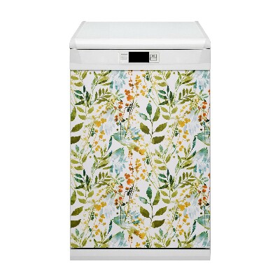 Capa magnética para máquina de lavar louça Flores Boho