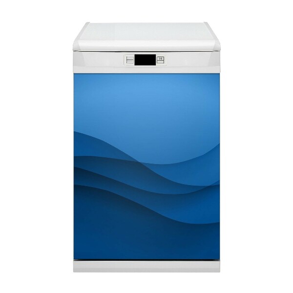 Capa magnética para máquina de lavar louça Passagem azul
