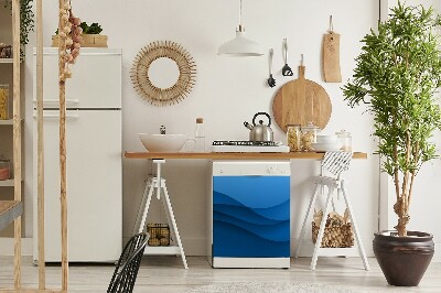 Capa magnética para máquina de lavar louça Passagem azul