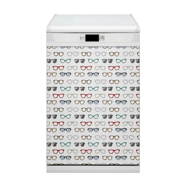 Capa magnética para máquina de lavar louça Óculos retrô