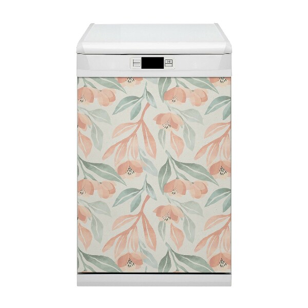 Capa magnética para máquina de lavar louça Folhas