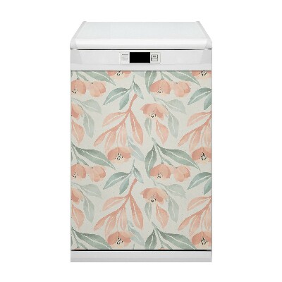 Capa magnética para máquina de lavar louça Folhas