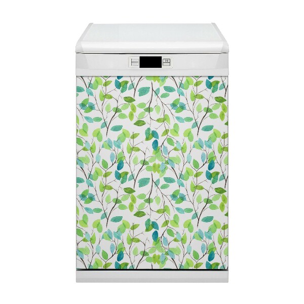 Painel magnético para máquina de lavar louça Galhos verdes