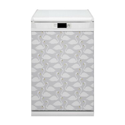 Painel magnético para máquina de lavar louça Cisnes brancos