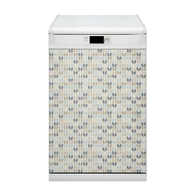 Painel magnético para máquina de lavar louça Textura geométrica