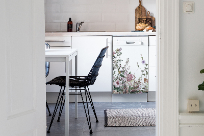 Capa magnética para máquina de lavar louça Jardim pastel