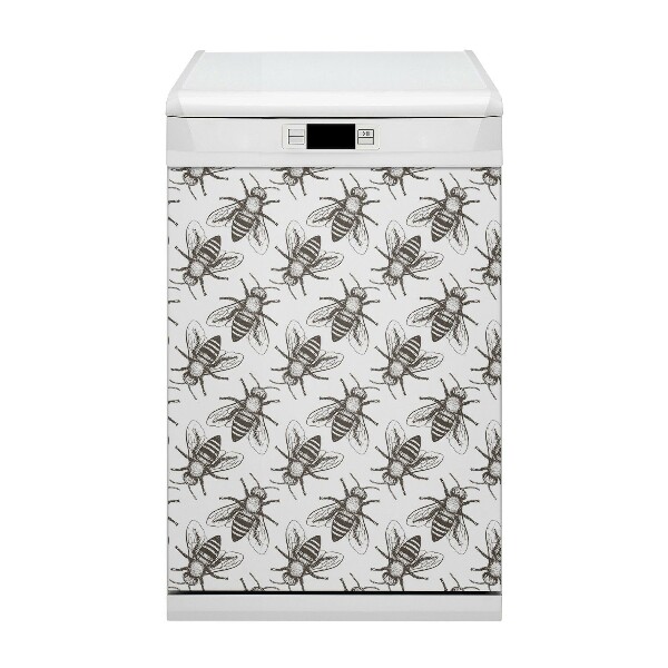 Painel magnético para máquina de lavar louça Padrão de abelha