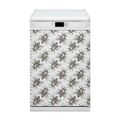 Painel magnético para máquina de lavar louça Padrão de abelha