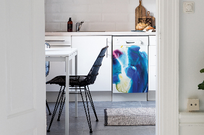 Capa magnética para máquina de lavar louça Manchas azuis