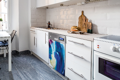 Capa magnética para máquina de lavar louça Manchas azuis