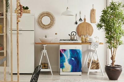 Capa magnética para máquina de lavar louça Manchas azuis