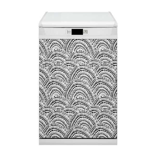 Painel magnético para máquina de lavar louça Padrão abstrato