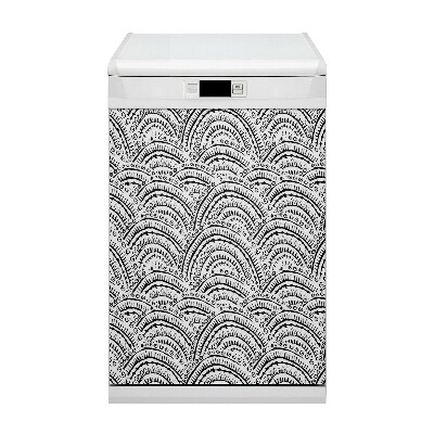 Painel magnético para máquina de lavar louça Padrão abstrato