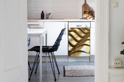 Painel magnético para máquina de lavar louça Elementos dourados