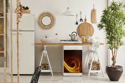 Capa magnética para máquina de lavar louça Chama ondulada