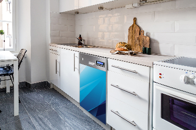 Painel magnético para máquina de lavar louça Passagem azul