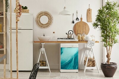 Painel magnético para máquina de lavar louça Penas azuis