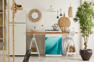 Painel magnético para máquina de lavar louça Penas azuis