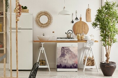 Painel magnético para máquina de lavar louça Uma montanha na floresta