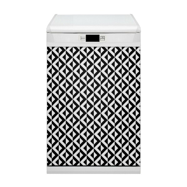 Capa magnética para máquina de lavar louça Ilusão geométrica