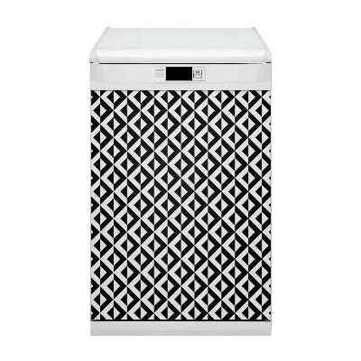 Capa magnética para máquina de lavar louça Ilusão geométrica