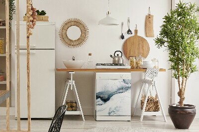 Capa magnética para máquina de lavar louça Abstração de inverno