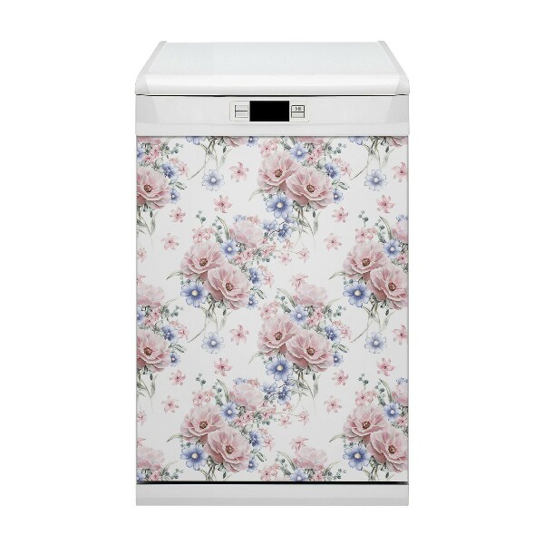 Capa magnética para máquina de lavar louça Um buquê delicado
