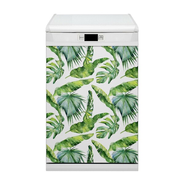 Painel magnético para máquina de lavar louça Folhas da Selva