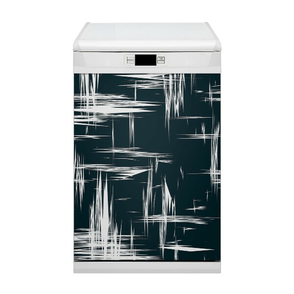 Painel magnético para máquina de lavar louça Arranhões brancos