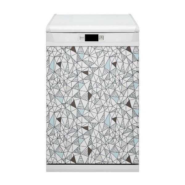 Painel magnético para máquina de lavar louça Padrão geométrico