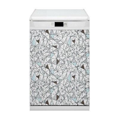 Painel magnético para máquina de lavar louça Padrão geométrico