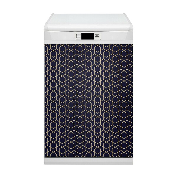 Capa magnética para máquina de lavar louça Cubos escuros