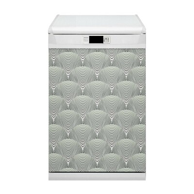 Capa magnética para máquina de lavar louça Padrão de semicírculo