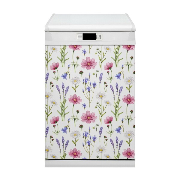 Painel magnético para máquina de lavar louça Margaridas do campo