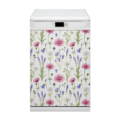 Painel magnético para máquina de lavar louça Margaridas do campo