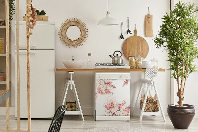 Painel magnético para máquina de lavar louça flores de cerejeira