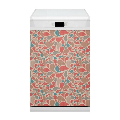 Painel magnético para máquina de lavar louça Lágrimas coloridas